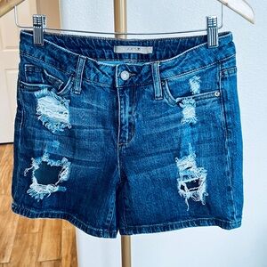 Joe's Jeans Distressed Blue Denim Shorts size 27